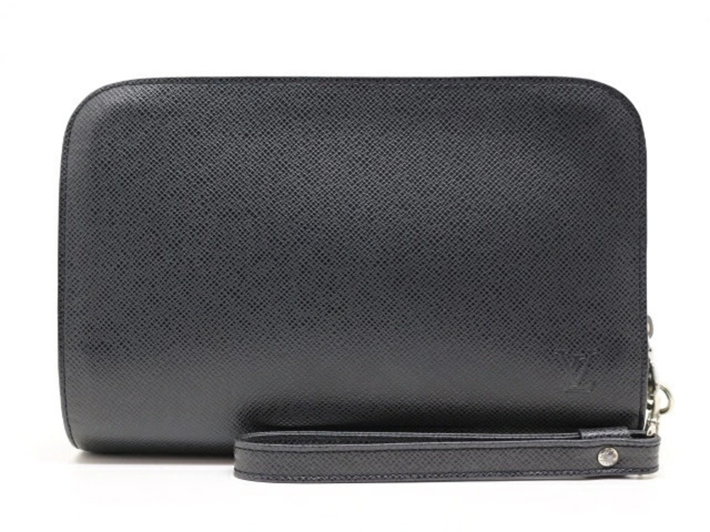 LOUIS VUITTON Baikal Shoulder Bag Taiga Ardoise